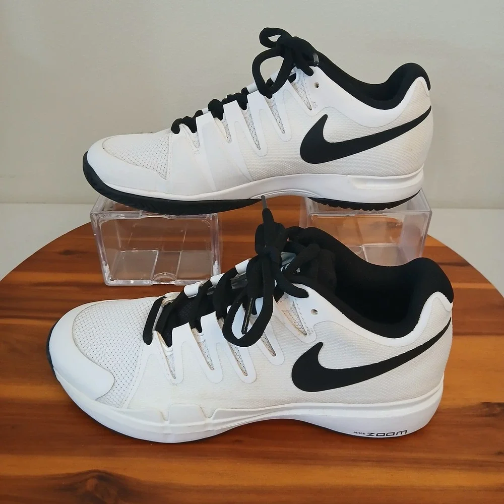Nike Zoom Vapor Tour Roger Federer Mens 7 White Tennis Shoes 631458-101